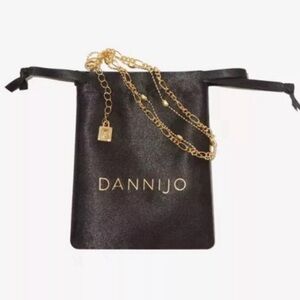 NEW! DanniJo Double Gold Chain Anklet $140 Retail.